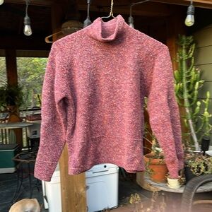 Columbia dusty rose turtleneck sweater